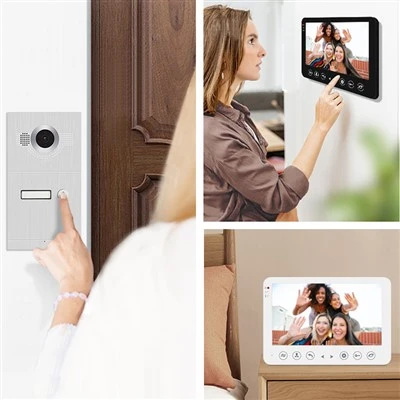 تلفن درب تصویری Bcomtech با فاصله 7 اینچی